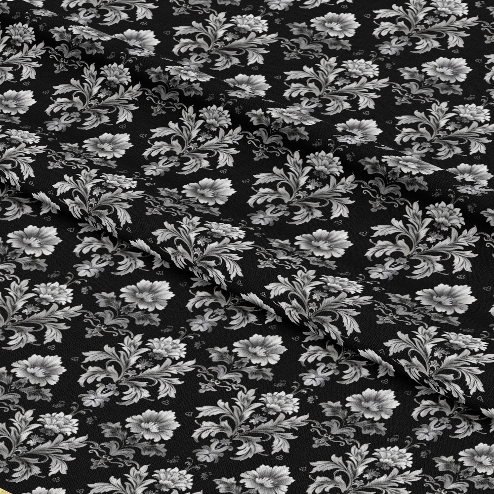 Gothic Damask Pattern 10 Quilting Cotton Fabric