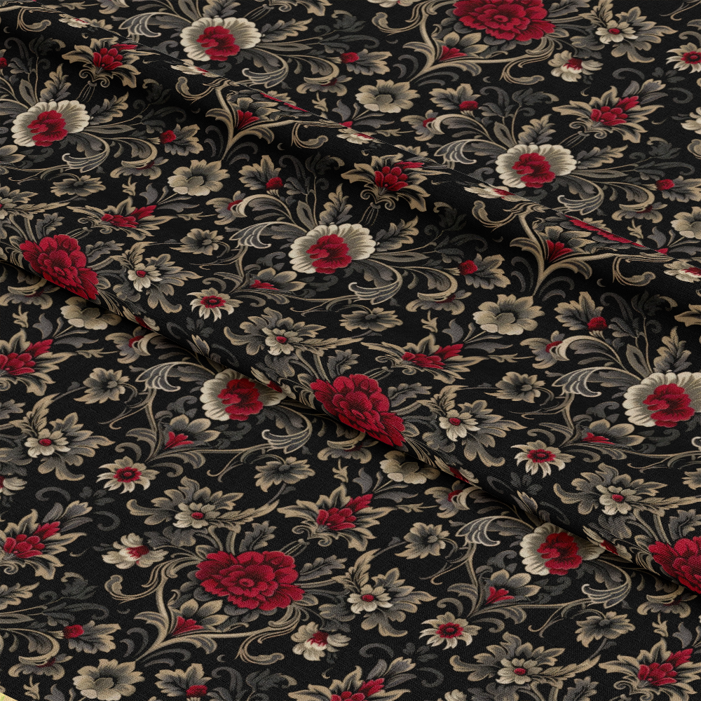 Gothic Damask Pattern 1 Quilting Cotton Fabric