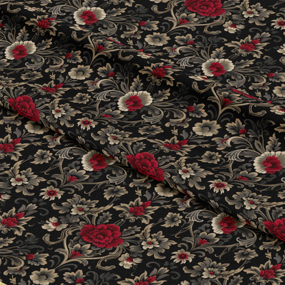 Gothic Damask Pattern 1 Quilting Cotton Fabric