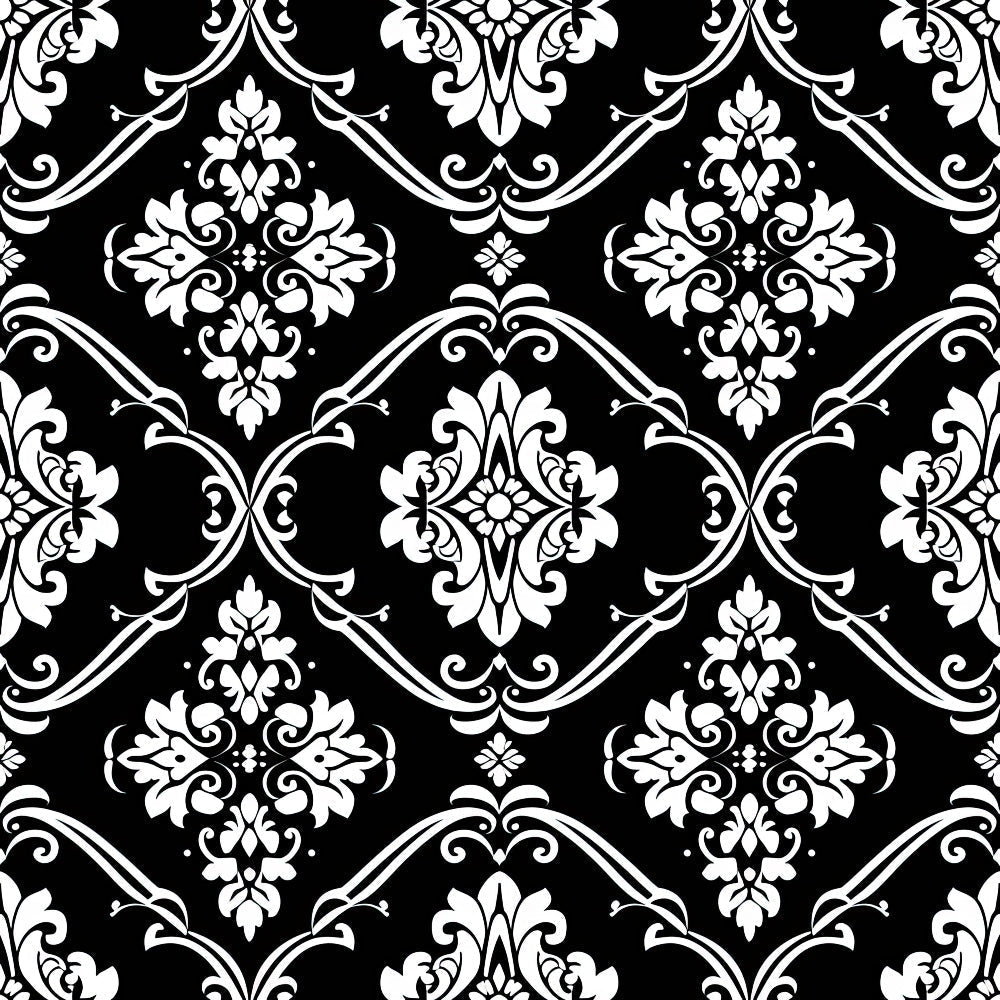 Midnight Filigree Pattern 2 Minky Fabric