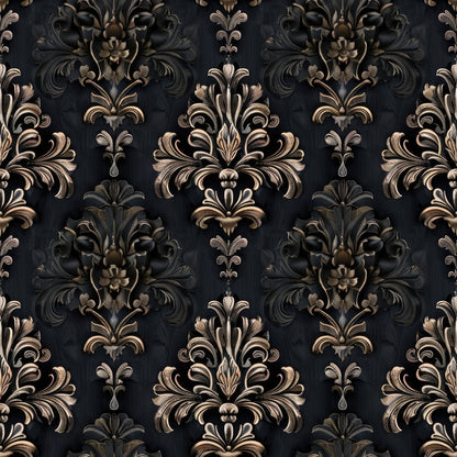 Gothic Damask Pattern 4 Quilting Cotton Fabric