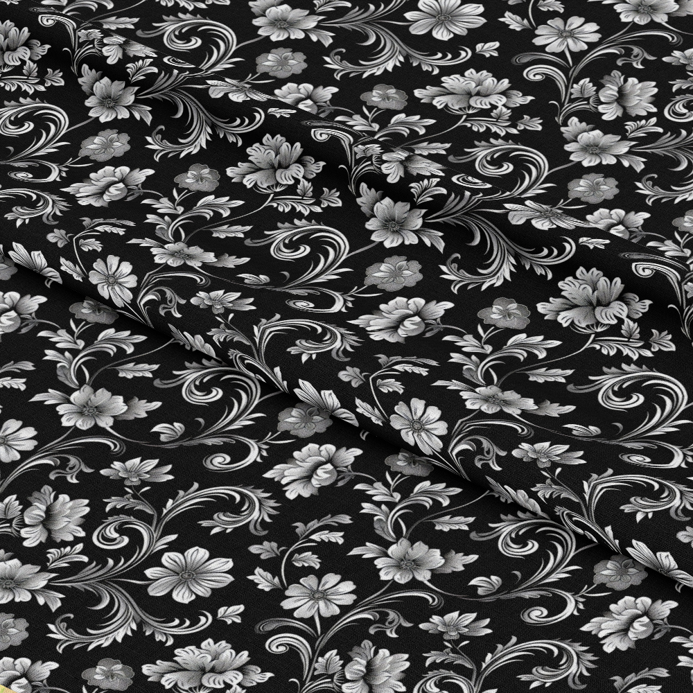 Gothic Damask Pattern 5 Quilting Cotton Fabric