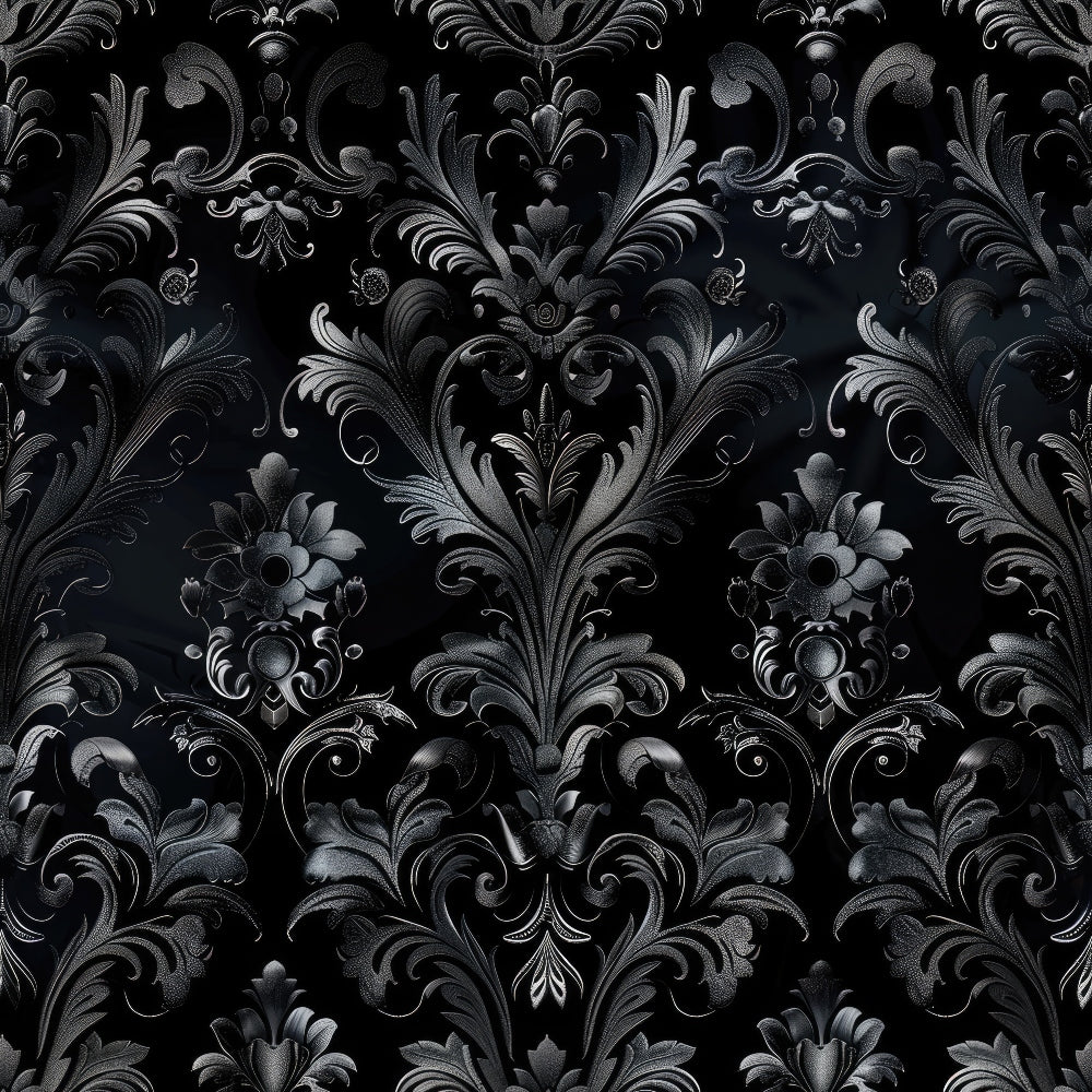 Midnight Filigree Pattern 8 Minky Fabric