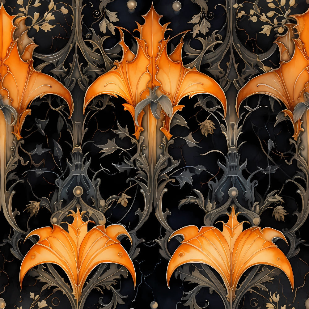 Gothic Halloween Pattern 10 Quilting Cotton Fabric
