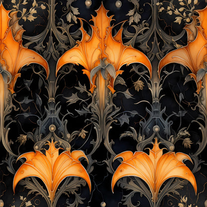 Gothic Halloween Pattern 10 Quilting Cotton Fabric