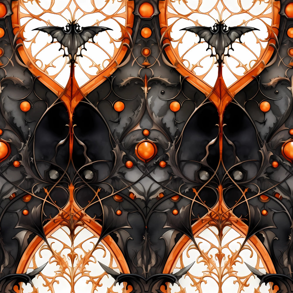 Gothic Halloween Pattern 11 Quilting Cotton Fabric
