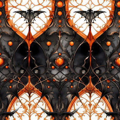 Gothic Halloween Pattern 11 Quilting Cotton Fabric