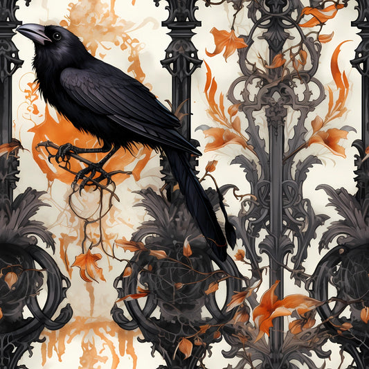 Gothic Halloween Pattern 12 Quilting Cotton Fabric