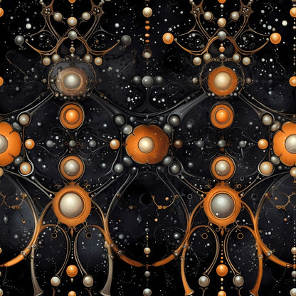 Gothic Halloween Pattern 3 Quilting Cotton Fabric