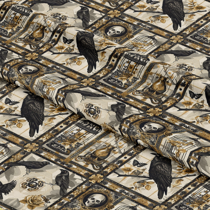 Gothic Patchwork Pattern 2 Quilting Cotton Fabric