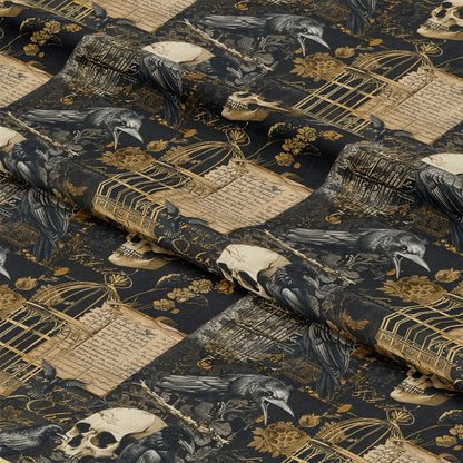 Gothic Patchwork Pattern 3 Quilting Cotton Fabric