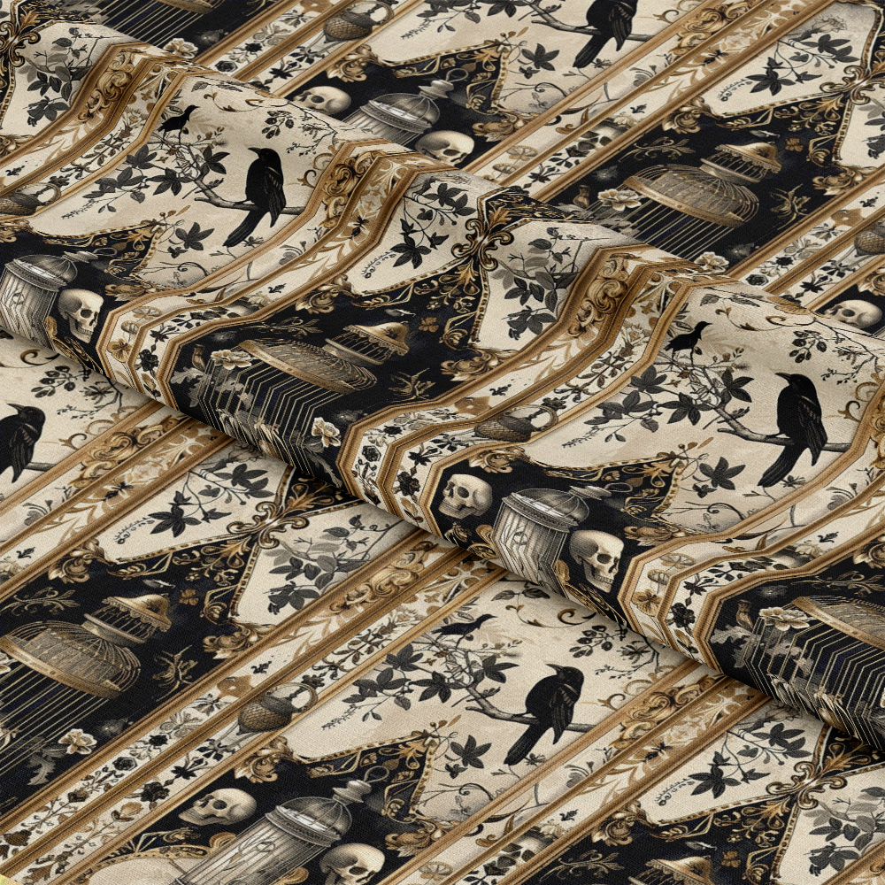 Gothic Patchwork Pattern 6 Quilting Cotton Fabric