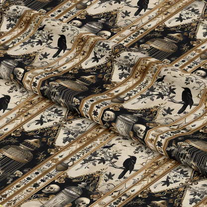 Gothic Patchwork Pattern 6 Quilting Cotton Fabric
