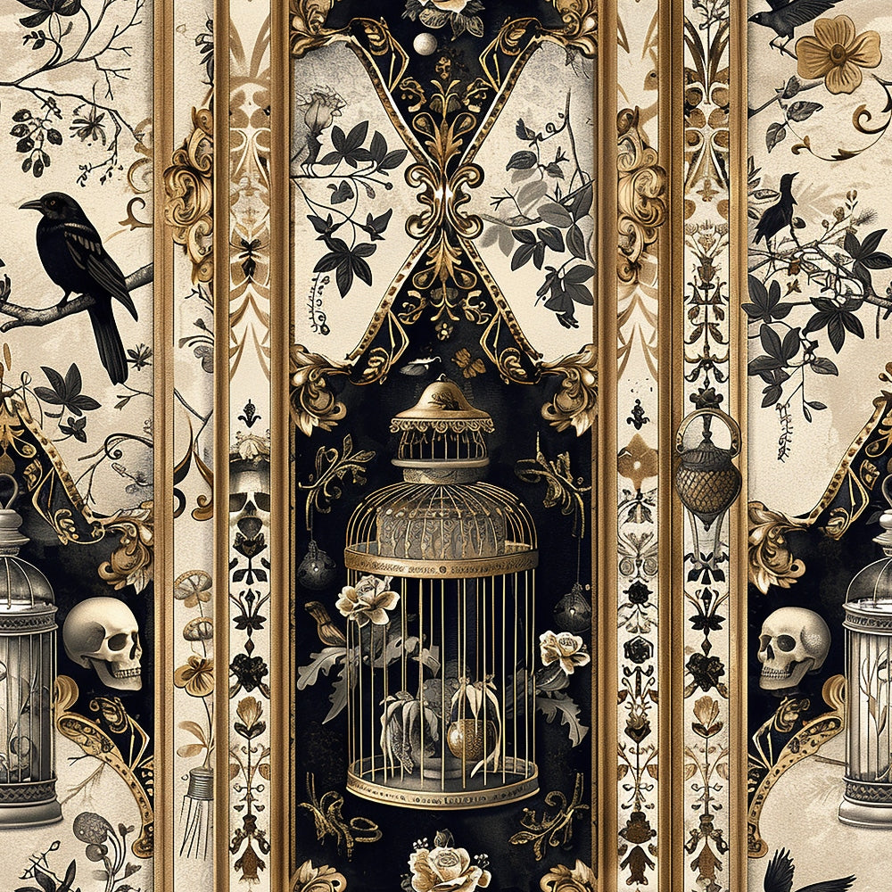Raven's Curiosities Pattern 6 Minky Fabric