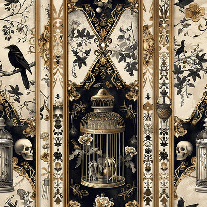 Raven's Curiosities Pattern 6 Minky Fabric