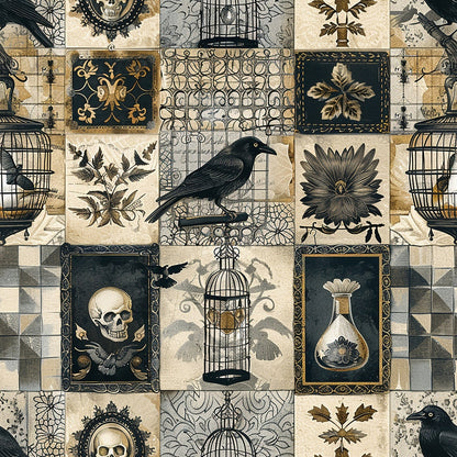 Raven's Curiosities Pattern 7 Minky Fabric