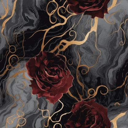 Gilded Rose Marble Pattern 11 Minky Fabric
