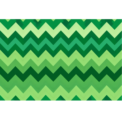 Green Chevron Pattern Minky Fabric