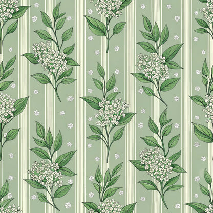 Green Farmhouse Pattern 10 Quilting Cotton Fabric