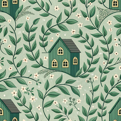 Sage Homestead Pattern 12 Minky Fabric