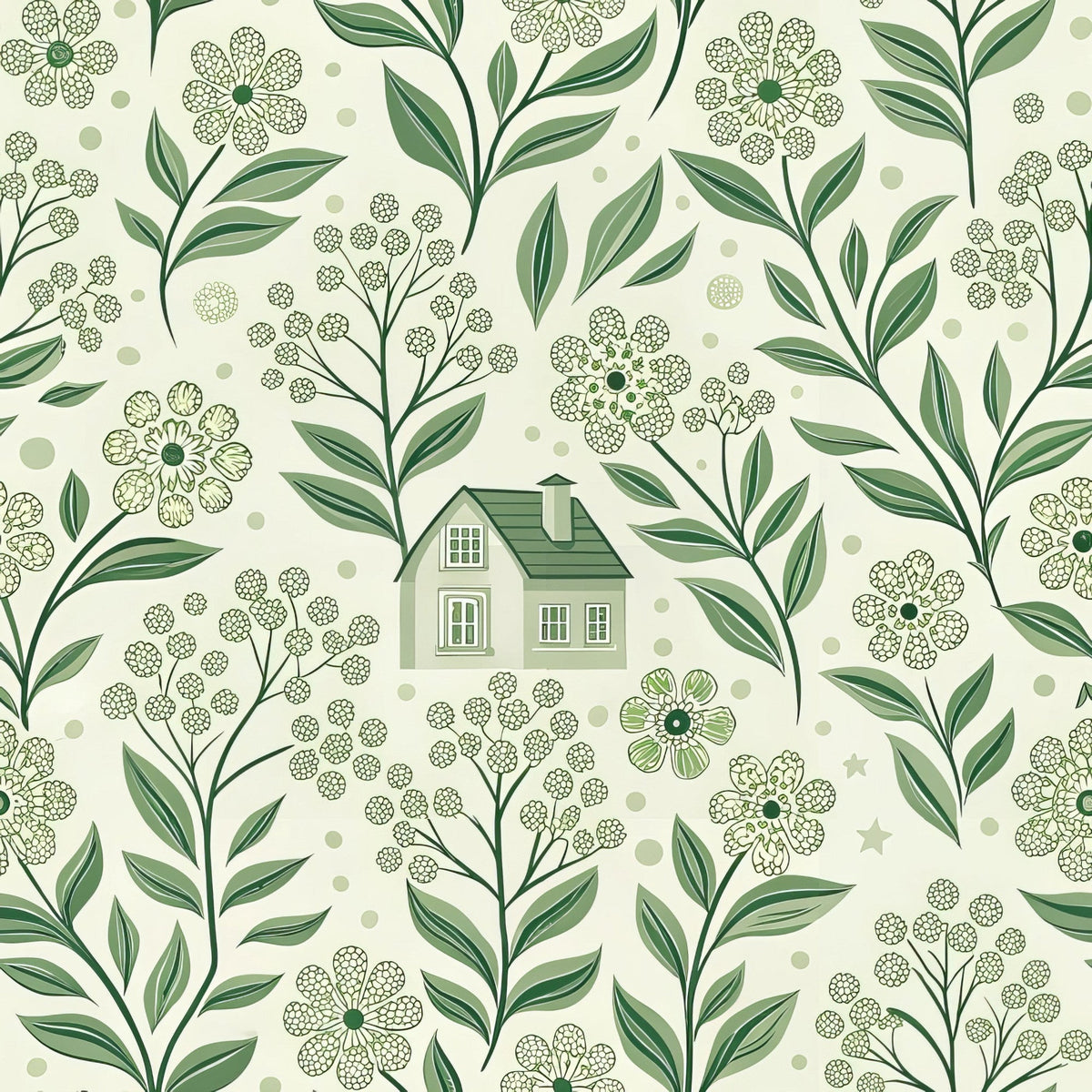 Sage Homestead Pattern 14 Minky Fabric