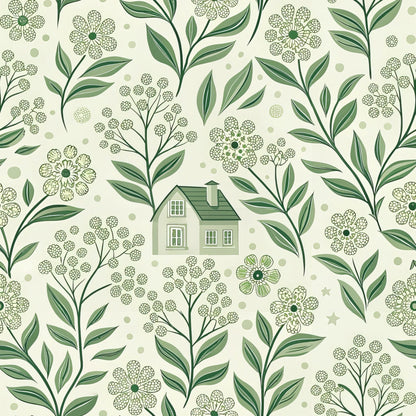 Sage Homestead Pattern 14 Minky Fabric