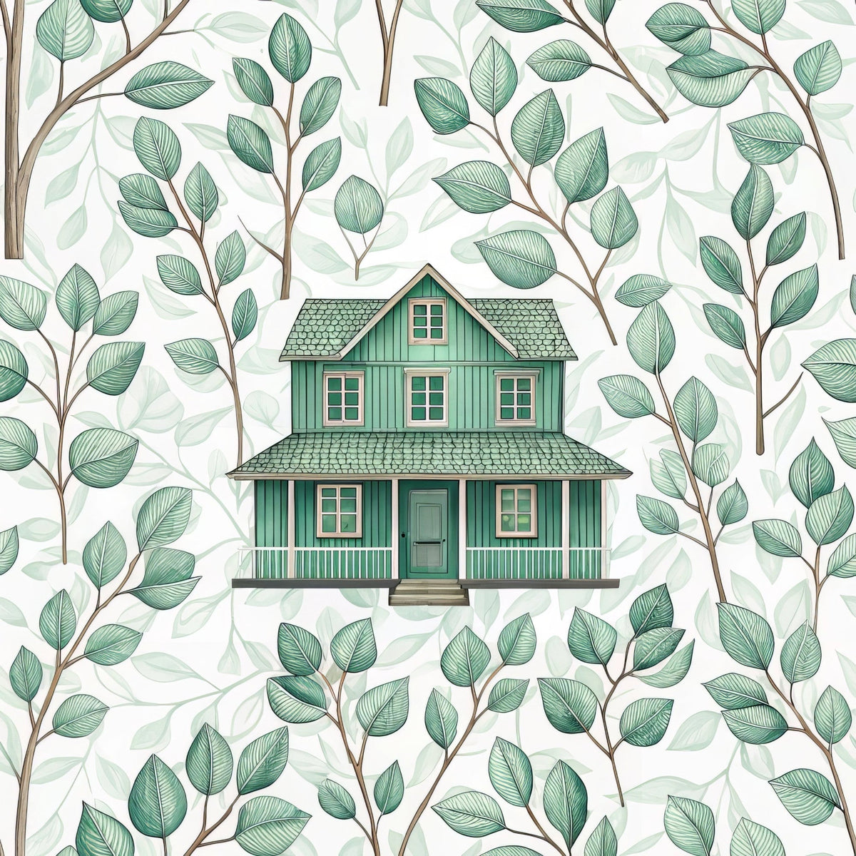 Sage Homestead Pattern 2 Minky Fabric