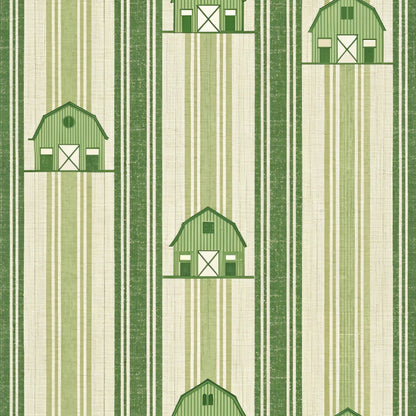 Green Farmhouse Pattern 9 Quilting Cotton Fabric