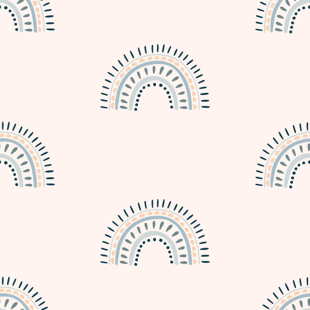 Dusty Peach Mudcloth Pattern 5 Minky Fabric