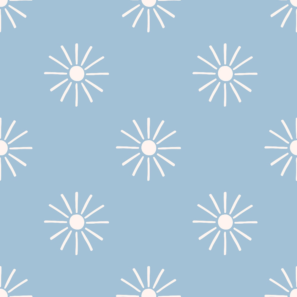 Groovy Blue Boho Pattern 12 Quilting Cotton Fabric