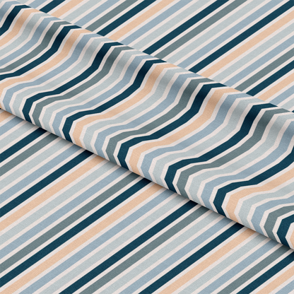 Groovy Blue Boho Pattern 15 Quilting Cotton Fabric