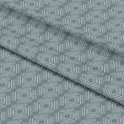 Groovy Blue Boho Pattern 16 Quilting Cotton Fabric