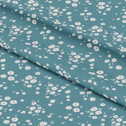 Groovy Blue Boho Pattern 2 Quilting Cotton Fabric