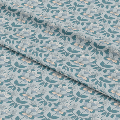 Groovy Blue Boho Pattern 6 Quilting Cotton Fabric
