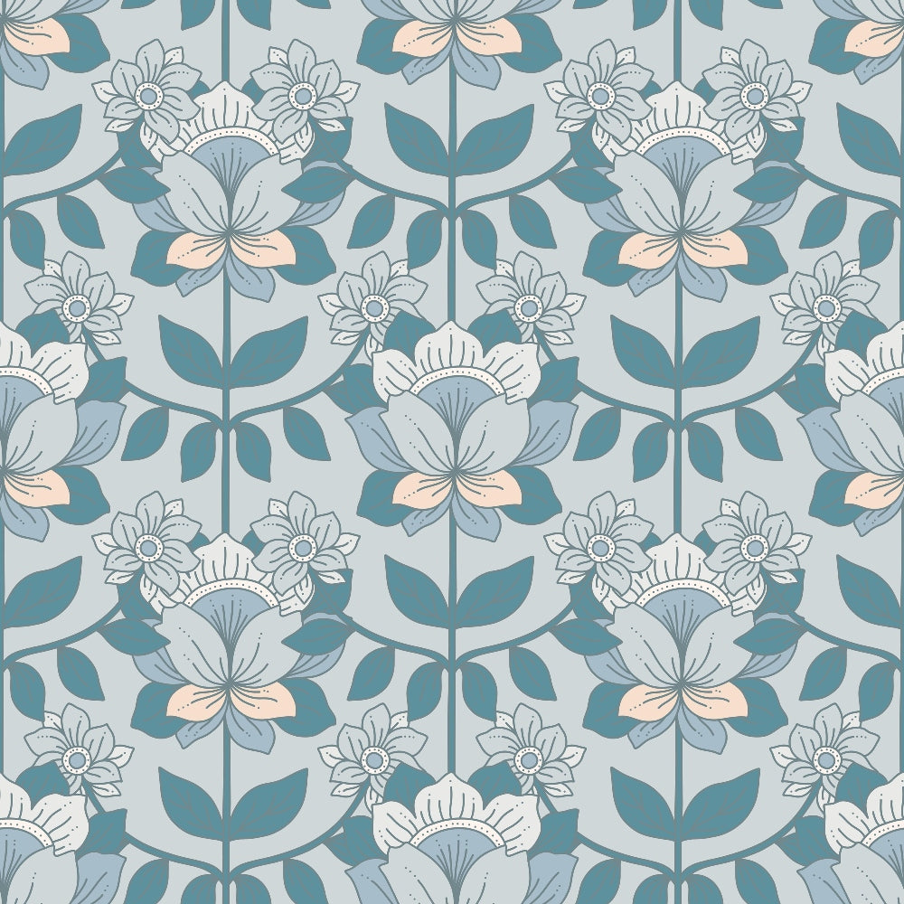 Dusty Peach Mudcloth Pattern 6 Minky Fabric