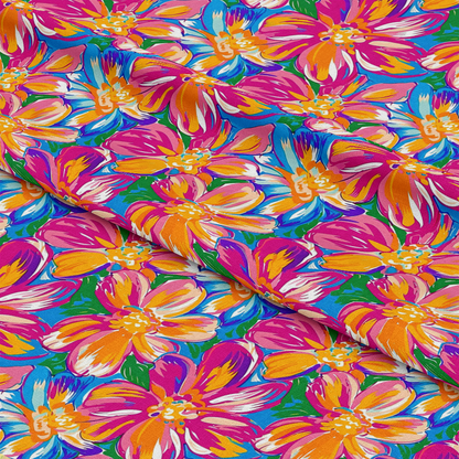 Groovy Hippie Pattern 10 Quilting Cotton Fabric