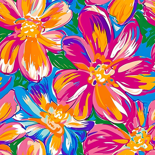 Groovy Hippie Pattern 10 Quilting Cotton Fabric