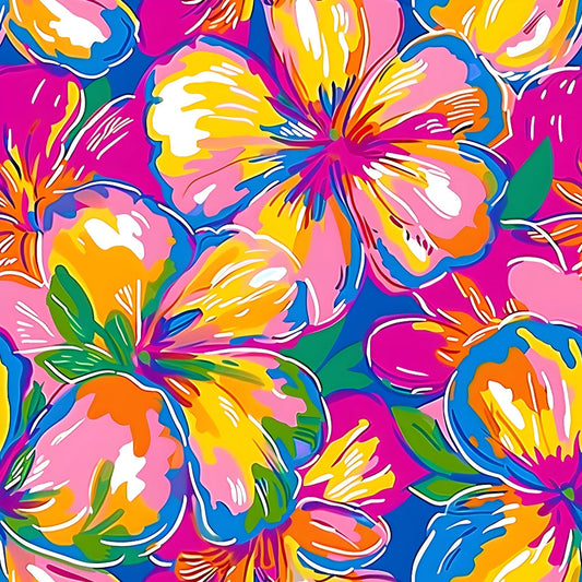 Groovy Hippie Pattern 16 Quilting Cotton Fabric