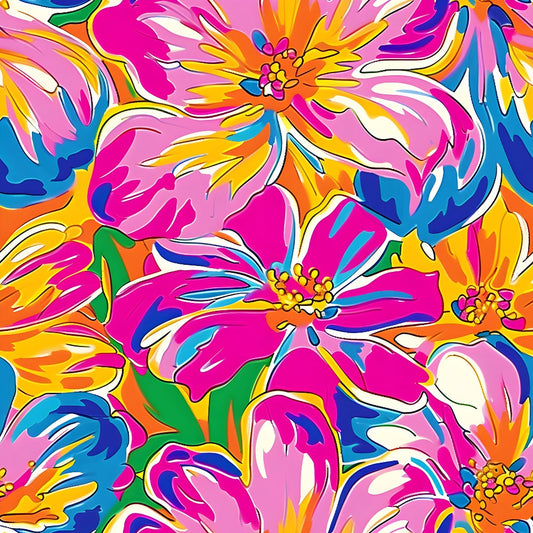 Groovy Hippie Pattern 17 Quilting Cotton Fabric