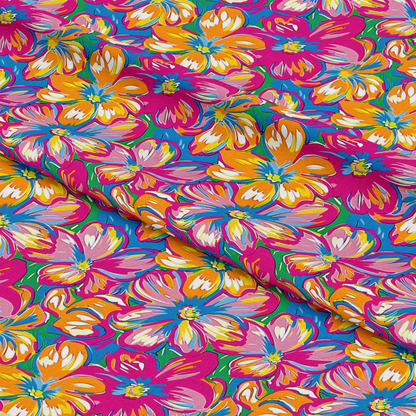 Groovy Hippie Pattern 18 Quilting Cotton Fabric