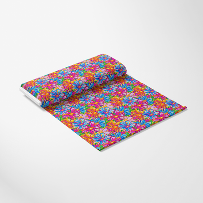 Groovy Hippie Pattern 19 Quilting Cotton Fabric