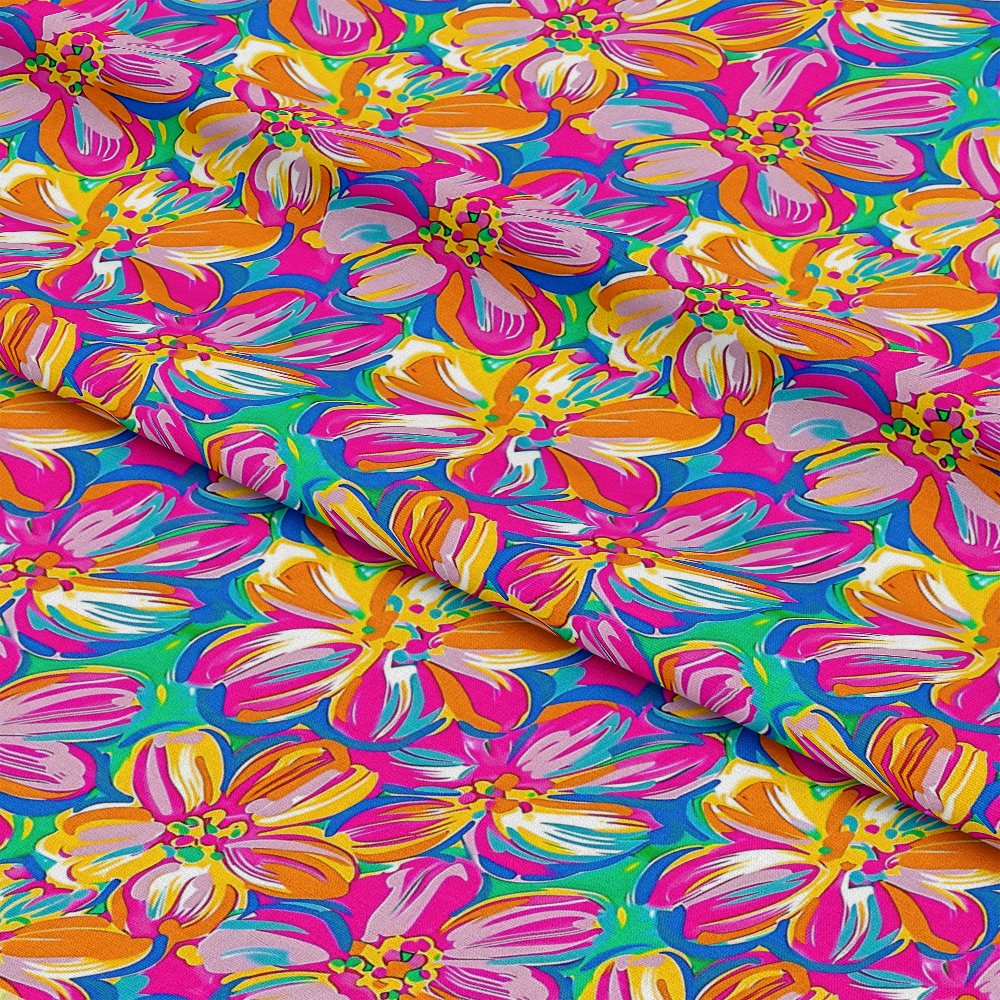 Groovy Hippie Pattern 2 Quilting Cotton Fabric