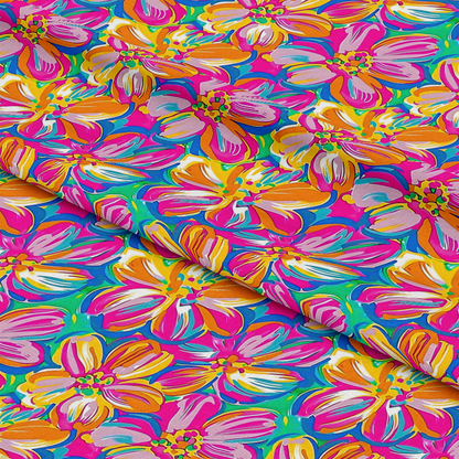 Groovy Hippie Pattern 2 Quilting Cotton Fabric
