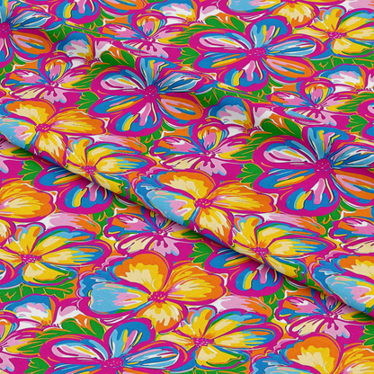 Groovy Hippie Pattern 3 Quilting Cotton Fabric