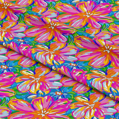 Groovy Hippie Pattern 4 Quilting Cotton Fabric