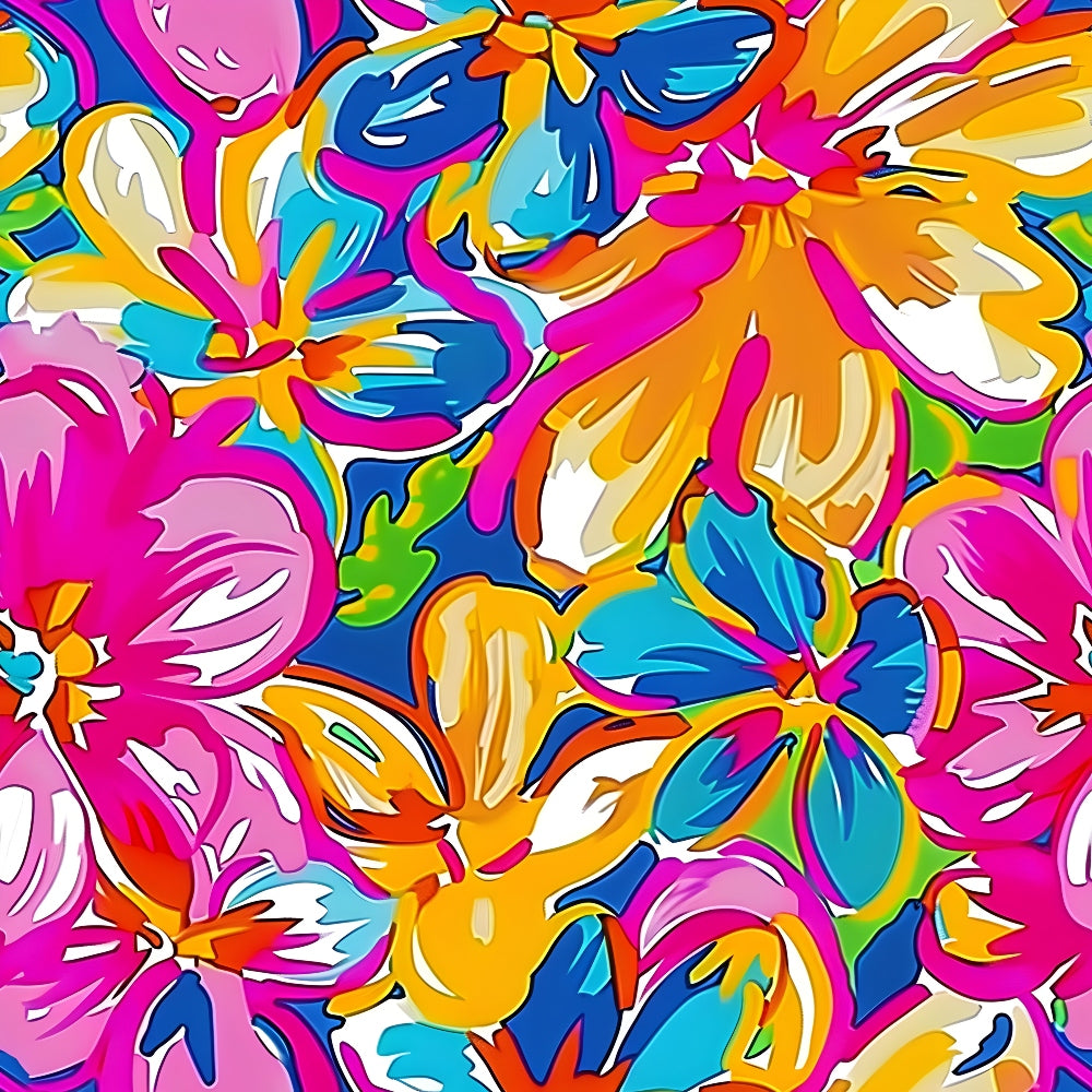 Groovy Hippie Pattern 6 Quilting Cotton Fabric