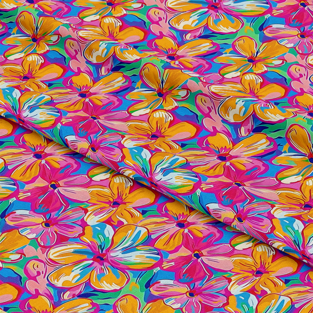 Groovy Hippie Pattern 7 Quilting Cotton Fabric