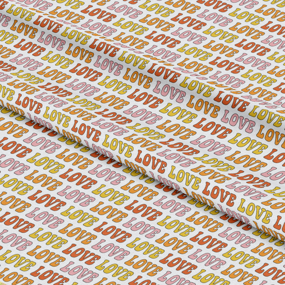 Groovy Peace and Love Pattern 11 Quilting Cotton Fabric