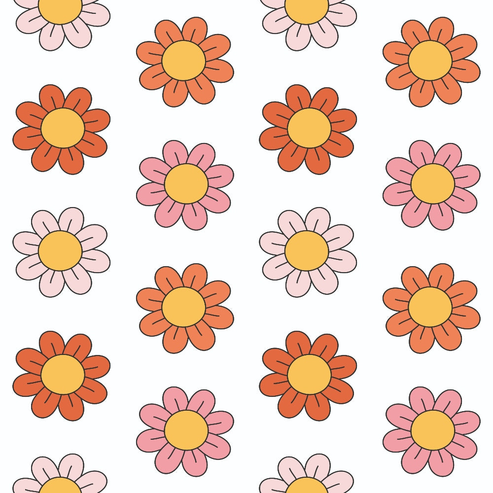 Groovy Peace and Love Pattern 1 Quilting Cotton Fabric