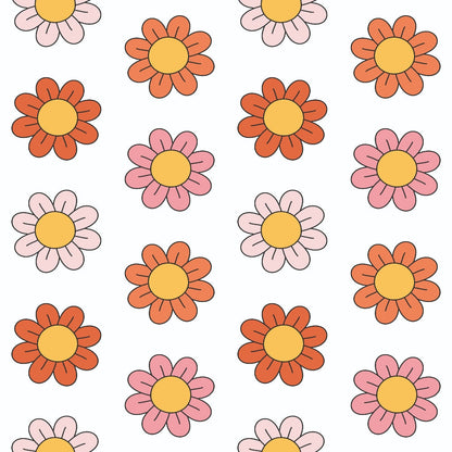 Groovy Peace and Love Pattern 1 Quilting Cotton Fabric